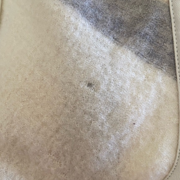 Chico's Women's Wrap Jacket Size 2 Colorblock Striped Yarn-Dye Boiled Wool 100% - Picture 8 of 8